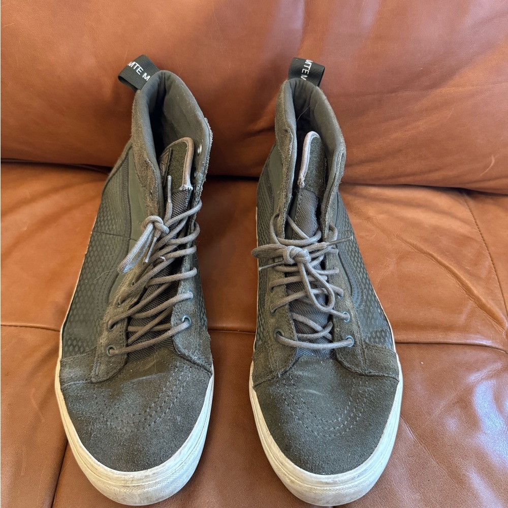 Vans Olive High-Top Sneakers